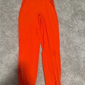 Lululemon Athletica lightweight running Orange Pants